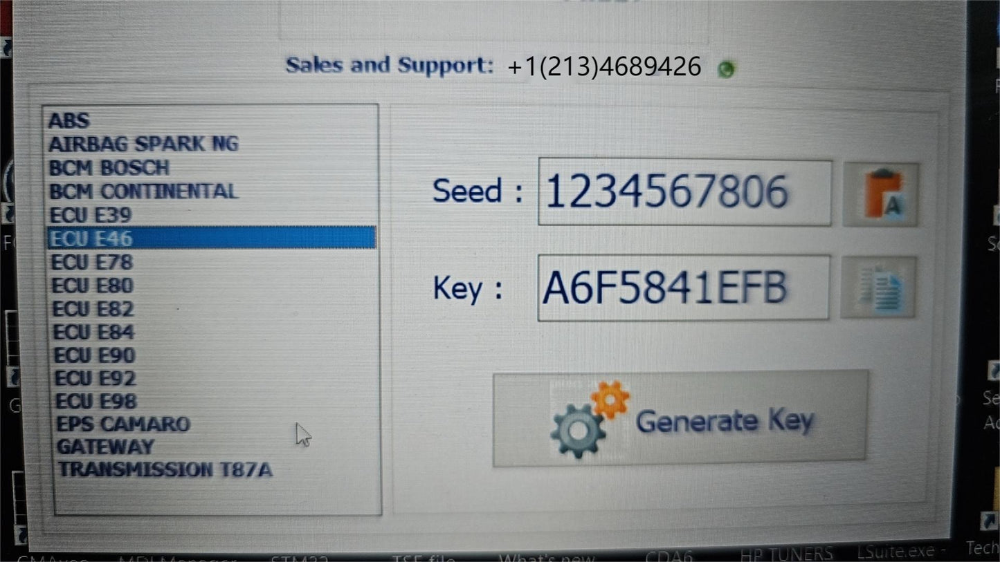 Opel ECU BCM Seed key calculator software for IO prog IO terminal